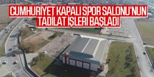 Cumhuriyet Kapalı Spor Salonu’nun tadilat işleri başladı