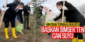 Gölbaşı’nda Bin Fidana Başkan Şimşek’ten Can Suyu