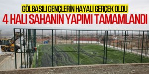 Gölbaşı Belediyesi Dört Futbol Sahanın Yapımını Tamamladı