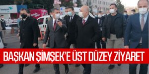 Başkan Şimşek'e açılış öncesi ziyaretler