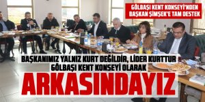 Gölbaşı Kent Konseyi'nden net tavır: 'Başkan Şimşek Yalnız Kurt değildir. Arkasındayız'