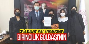 Gölbaşı, 'Sağlık çalışanlarına vefa' yarışmasında Ankara birincisi oldu