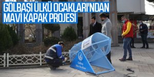 Gölbaşı Ülkü Ocakları'ndan mavi kapak projesi