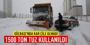 Gölbaşı Belediyesi 1500 Ton Tuz Kullandı