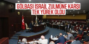 Gölbaşı Belediye Meclisi Yayınladığı Bildiri ile İsrail’i Kınadı