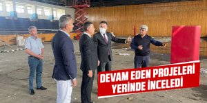 Başkan Şimşek devam eden yatırımları inceledi