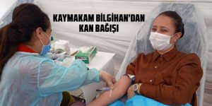 Kaymakam Bilgihan'dan kan bağışı