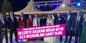 Yakup Sarıçiçek'in oğlu Ogün dünyaevine girdi