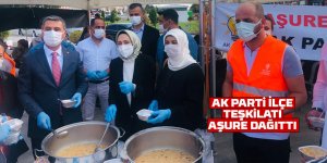 AK Parti Gölbaşı İlçe Teşkilatı aşure dağıttı