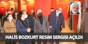 Ressam Halis Bozkurt’un resim sergisi açıldı