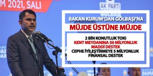 Bakan Kurum'dan Gölbaşı'na müjde üstüne müjde