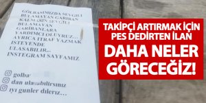 Gölbaşı'nda bir garip ilan...