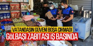 Gölbaşı zabıtası iş başında