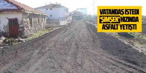 Vatandaş istedi, 'Şimşek' hızında asfalt yetişti