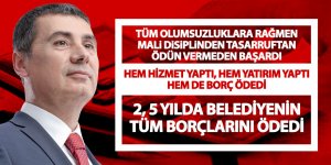 Başkan Şimşek'ten 2,5 yılda rekor borç ödemesi