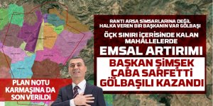 Başkan Şimşek'ten emsal artışı müjdesi