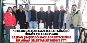 Başkan Şimşek Gölbaşılı gazetecilerle bir araya geldi