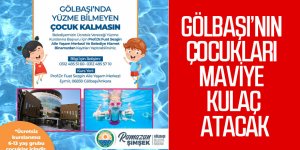 Gölbaşı Belediyesi çocukları yüzme kursu ile buluşturuyor