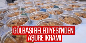 Gölbaşı Belediyesi'nden Muharrem ayı dolayısıyla aşure ikramı