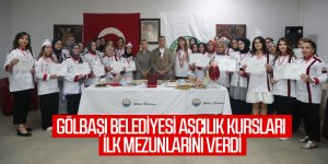 Gölbaşı Belediyesi aşçılık kursları ilk mezunlarını verdi