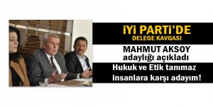 Mahmut Aksoy adaylığını açıkladı