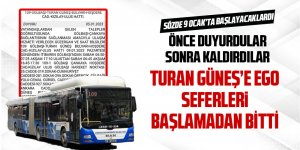 Gölbaşı Turan Güneş başlamadan bitti