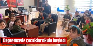 Depremzede çocuklar Gölbaşı'nda okullarına başladı