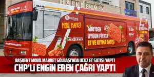 Başkent Mobil Market Gölbaşı'nda ucuz et satışına başladı