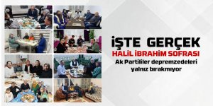 Ak Partililer depremzedeleri yalnız bırakmıyor