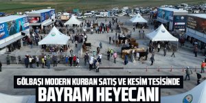 GÖLBAŞI MODERN KURBAN SATIŞ VE KESİM TESİSİNDE BAYRAM HEYECANI