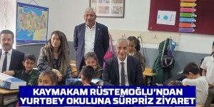 Kaymakam Rüstemoğlu'ndan okul ziyareti