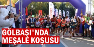 Gölbaşı'nda meşale koşusu