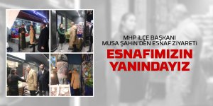 MHP İlçe yönetiminden esnaf ziyareti