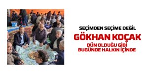 Gökhan Koçak halkla iç içe olmaya devam ediyor