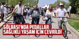 Gölbaşı'nın pedallar sağlıklı yaşam için çevrildi