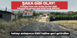 Gölbaşı Belediyesi Yol Çalışmalarında Yanlışlık Yaptı