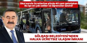 Gölbaşı Belediyesi’nden Ücretsiz Otobüs Seferleri Başlıyor