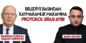 Gölbaşı Belediye Basın Bürosu'ndan protokol hatası