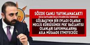 Ak Parti Büyükşehir Meclis Üyesi Ahmet Özbek Gölbaşı meclis kürsüsünde isyan etti