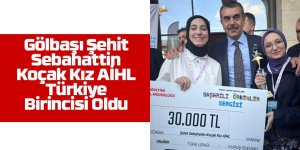 Gölbaşı Şehit Sebahattin Koçak Kız AİHL Türkiye Birincisi Oldu