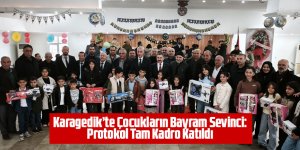 Karagedik’te Çocukların Bayram Sevinci: Protokol Tam Kadro Katıldı