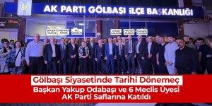 Başkan Yakup Odabaşı ve 6 Meclis Üyesi AK Parti Saflarına Katıldı