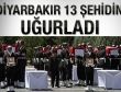 Diyarbakır'da 13 Şehit için tören