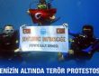 Denizin altında terör protestosu