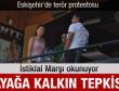 Zorla saygı duruşuna kaldırdılar