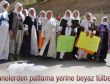 Annelerden patlama yerine beyaz tülbent - Foto