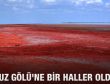 Tuz Gölü kırmızıya boyandı