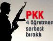 PKK Elazığ'da kaçırdığı 4 öğretmeni serbest bıraktı