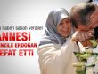 Başbakan Erdoğan'ın annesi vefat etti