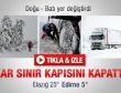 Yoğun kar Edirne'de sınır kapısını kapattı